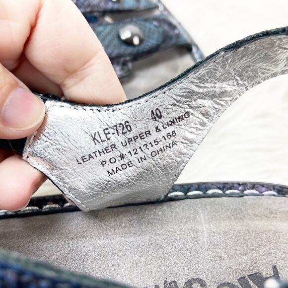 Alegria 40 EU 10 US Womens Metallic Kleo Special Serpent Cage Comfort Sandals - Picture 11 of 14